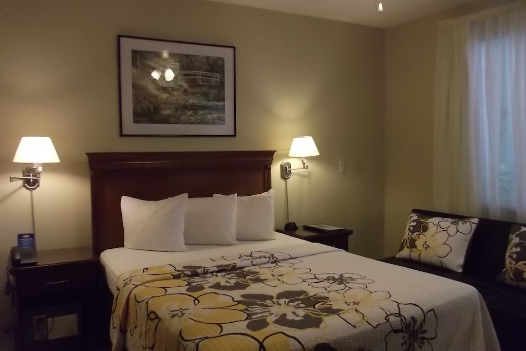 1 Queen Bed and a Twin Futon