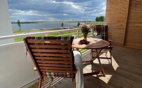 Apartment overlooking the Großräschen Lake