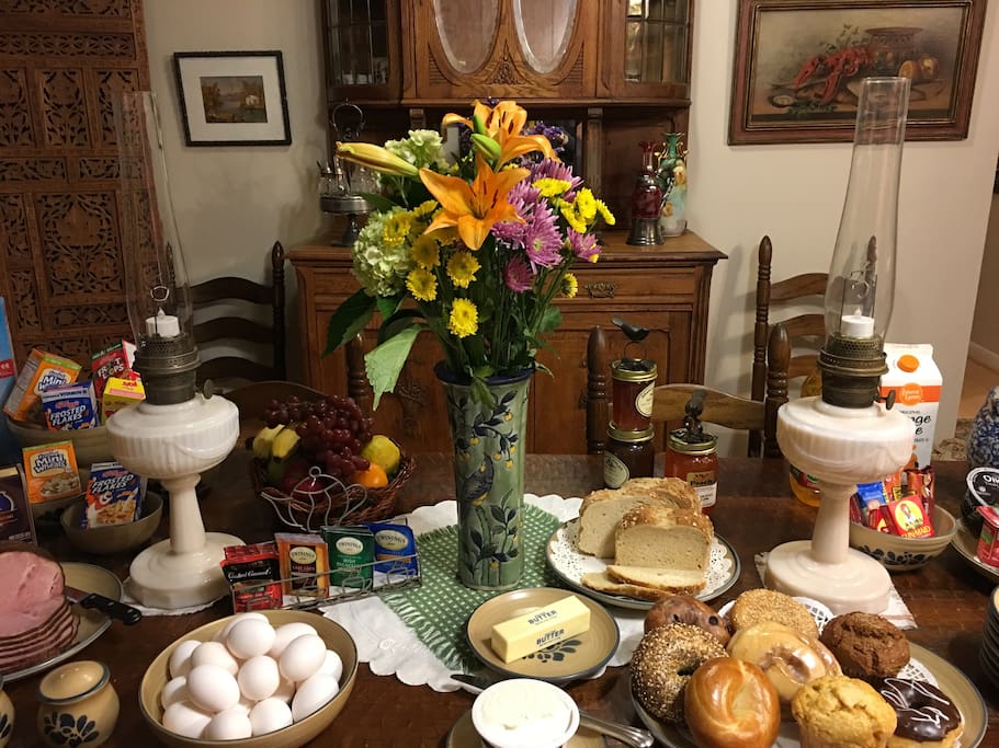 Farm to table buffet breakfast