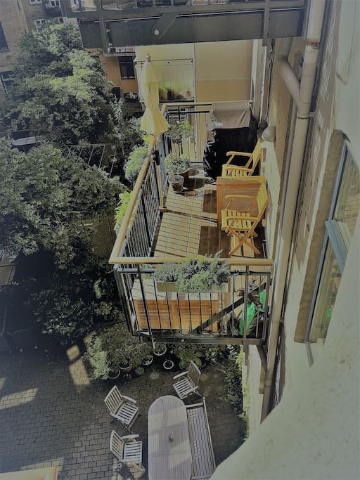 Balcony from above
