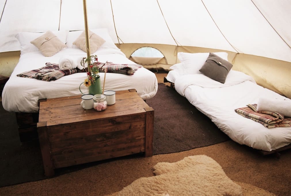 Tent interior