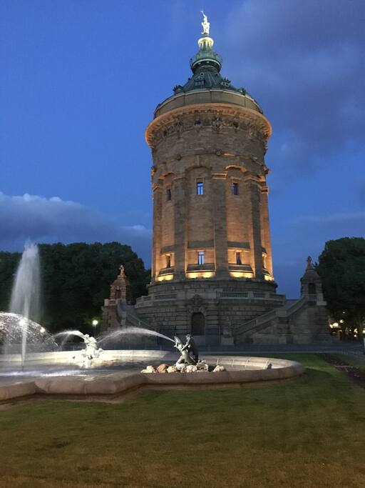 2 Minuten vom Wasserturm
