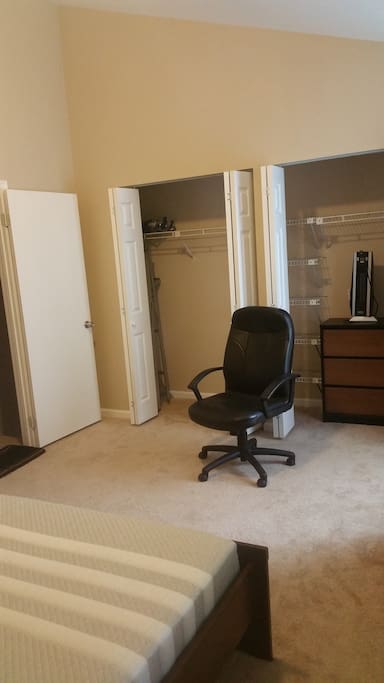 The master bedroom also comes with a huge closet.