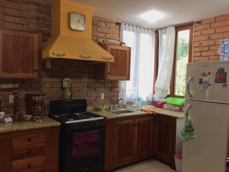 Kitchen and fridge