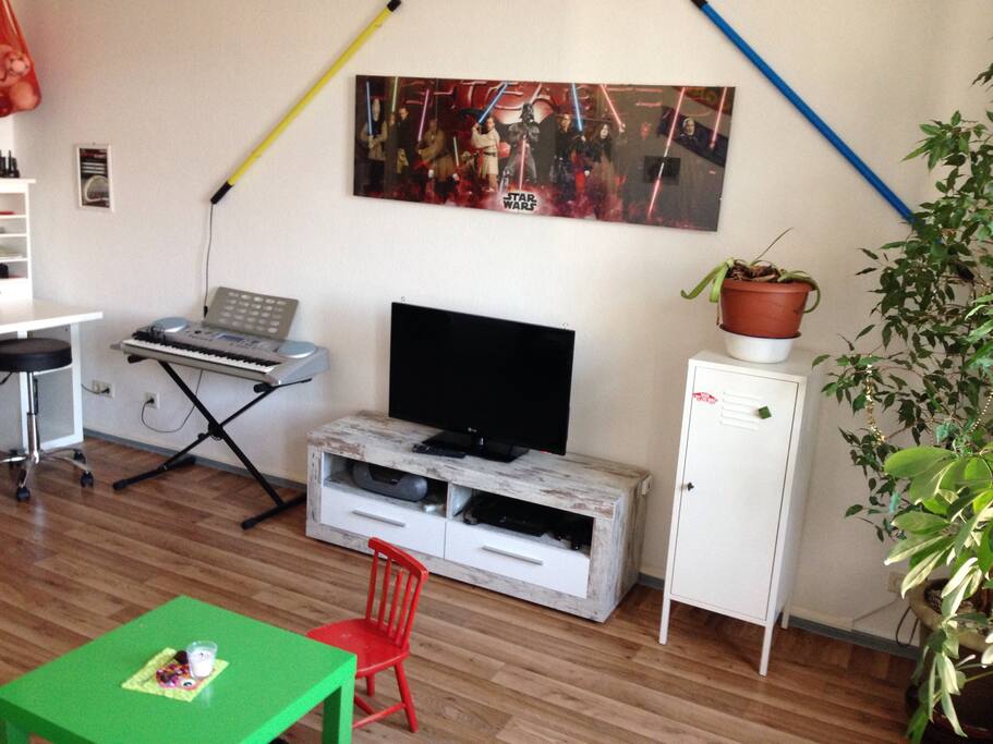 Wohn- und Schlafzimmer