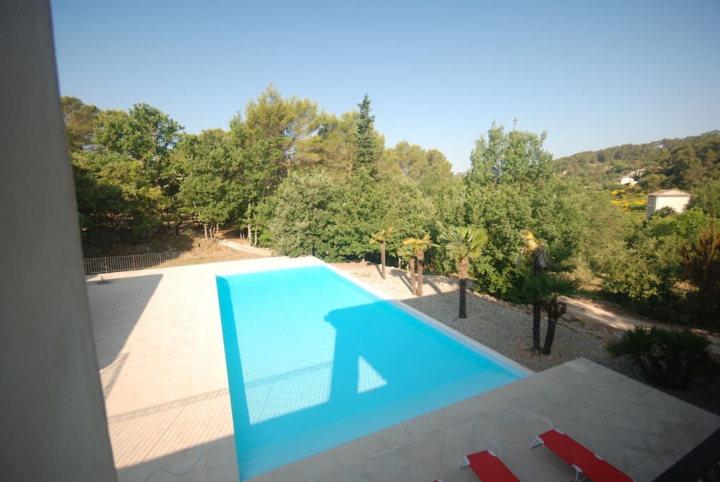 The stunning infinity edge pool