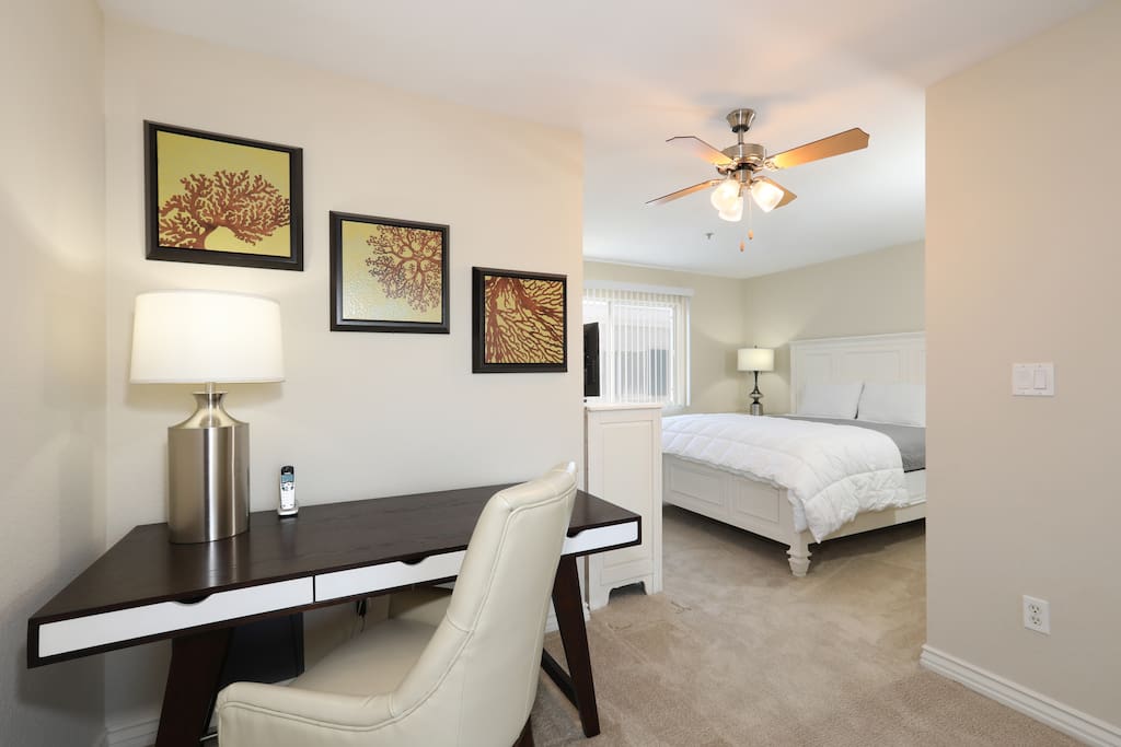Bedroom and Study