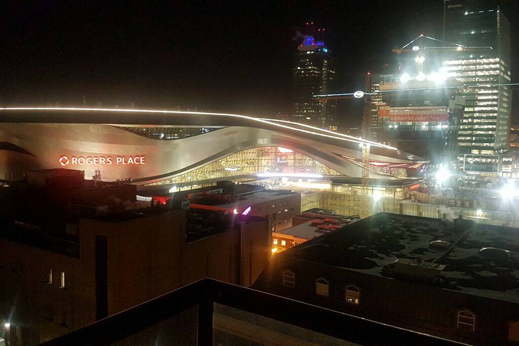 Yes that's Rogers Place. Yes this picture was taken from my balcony.