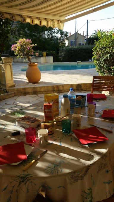 Breakfast in the garden