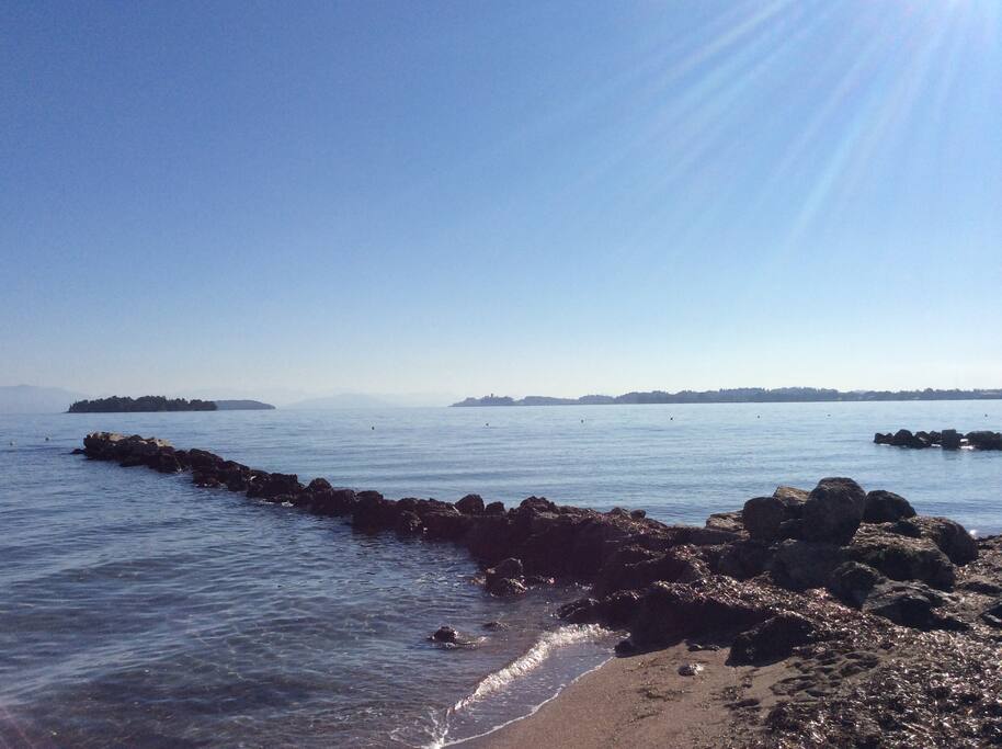 Front beach and sea area