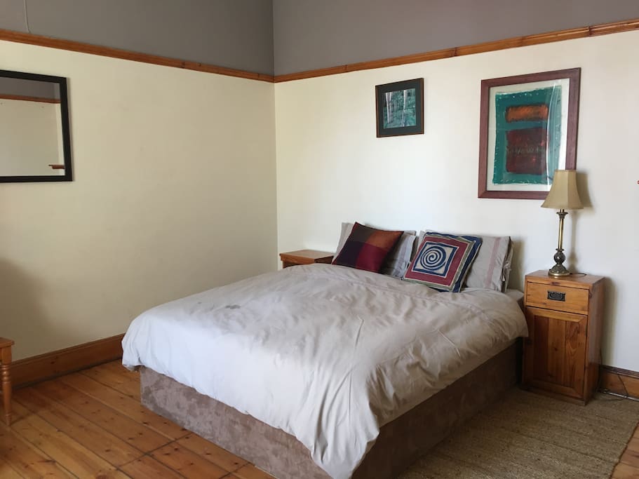 Double bed with memory foam mattress