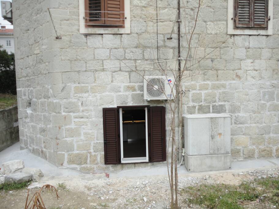 flat on the ground floor