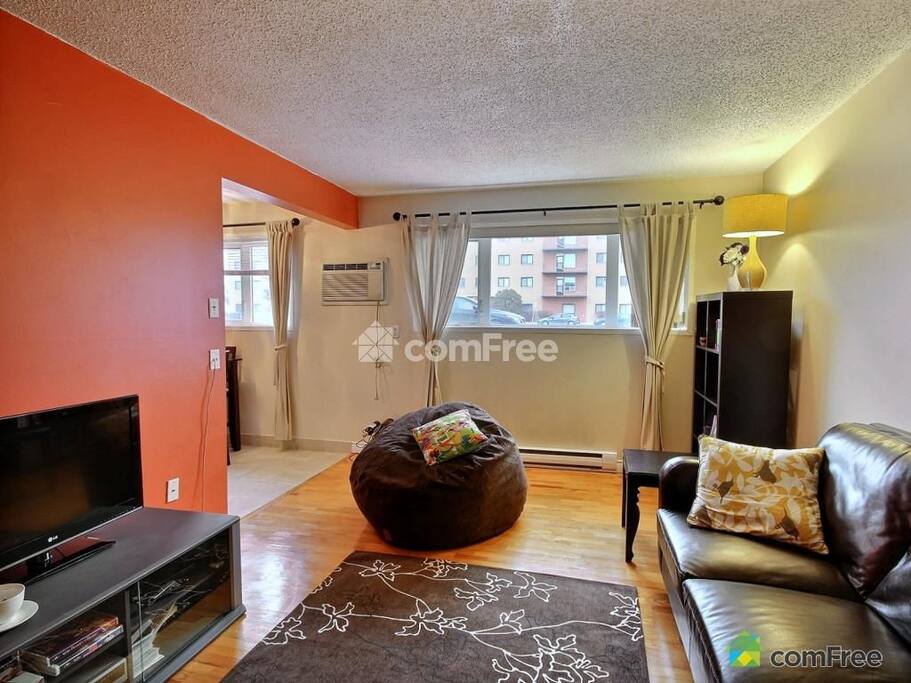 living room with pull out couch