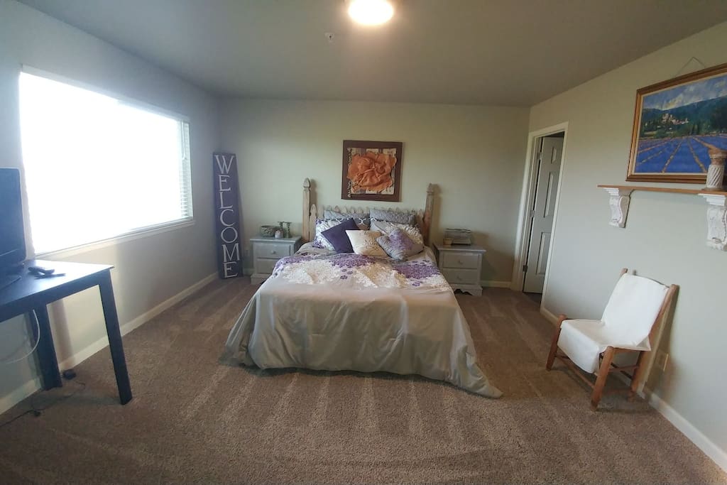 Unwind in your spacious master bedroom suite, home away from home.
