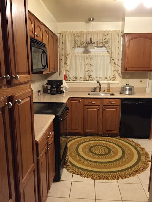 Nicely equipped kitchen. Cook meals and save money off of pricey city dining options.