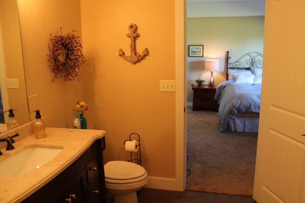 Basement Bath with Shower and Tub