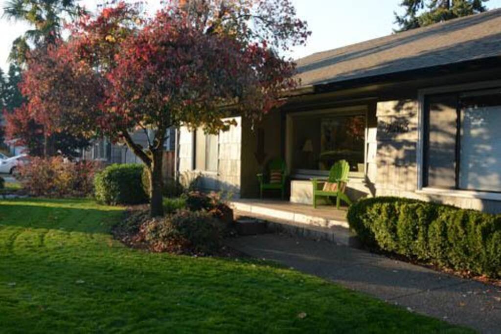 This is the main house-the bungalow is in back so proceed through the gate