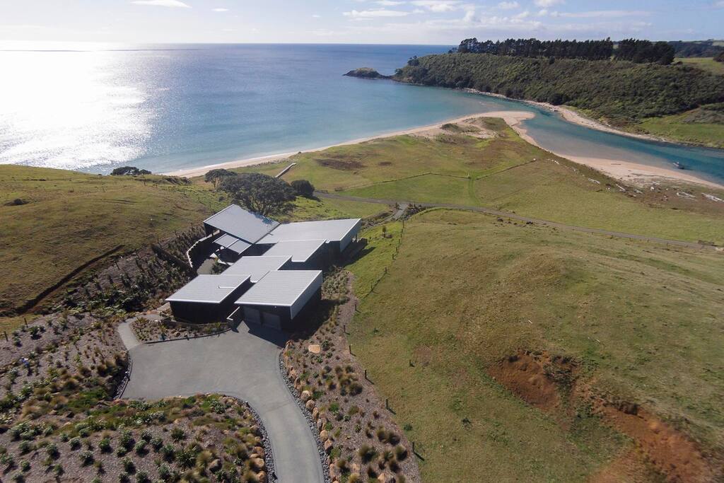 Aerial view of the property