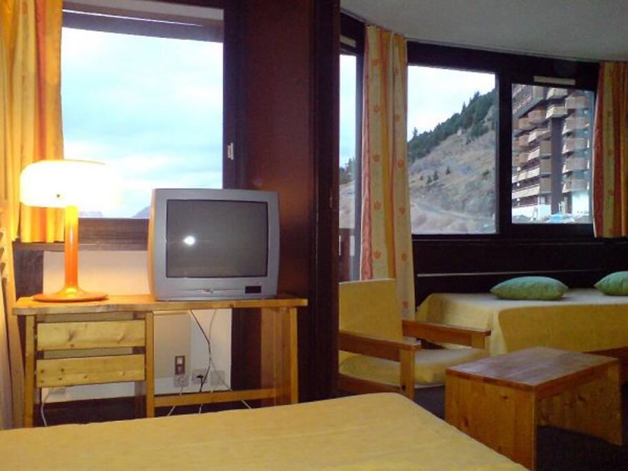 salon avec superbe vue