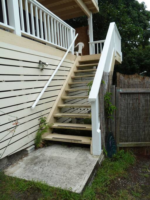 Stairway to entrance