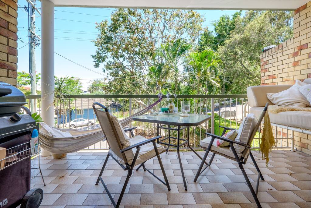 Fire up the BBQ and relax in either a hammock, deck chair, day bed - your choice.