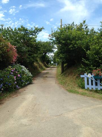 Traditional breton house near the sea