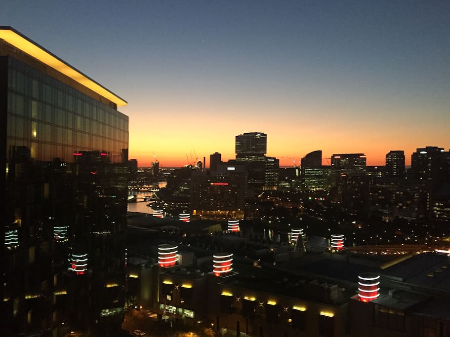 Sunset from the balcony