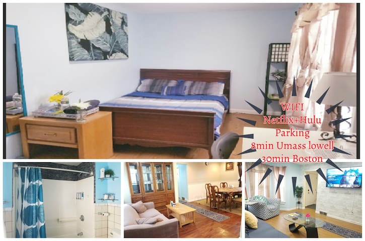 ★Comfy 1BR★Quiet,Parking|StudentsTravelers|Lowell