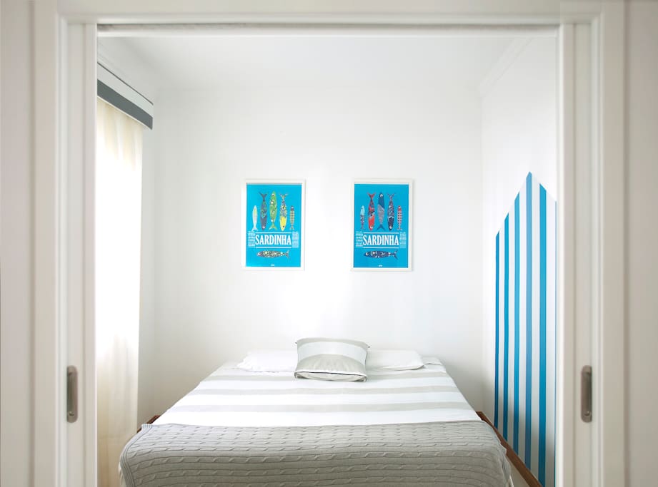Casa do Quico, bedroom for 2 people, with built-in wardrobe