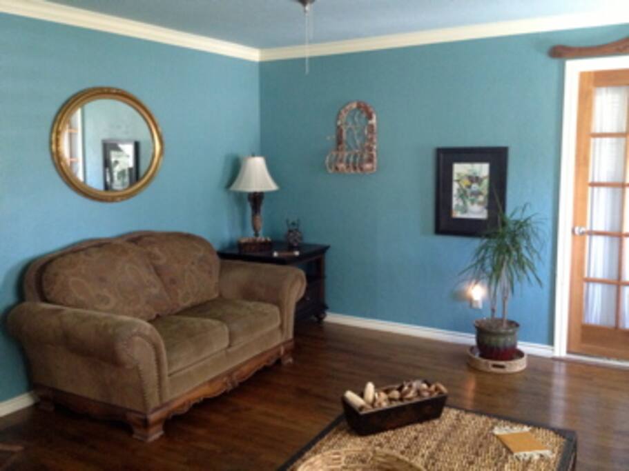 Living room. Wifi Card is on this table.