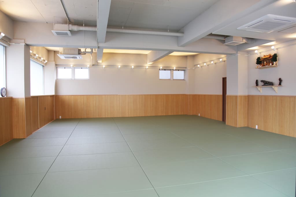 Main Dojo (training hall) on the 1st floor