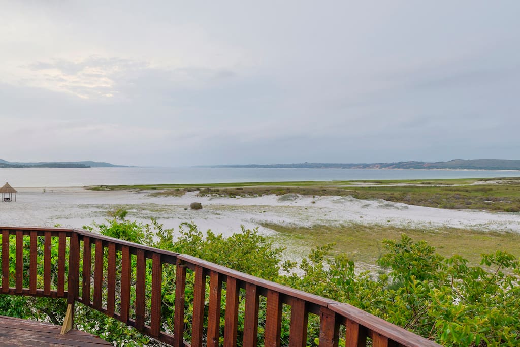 View of Lagoon from Deck Area.
