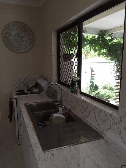 The kitchen is at your disposal if you want to cook up a feast.
