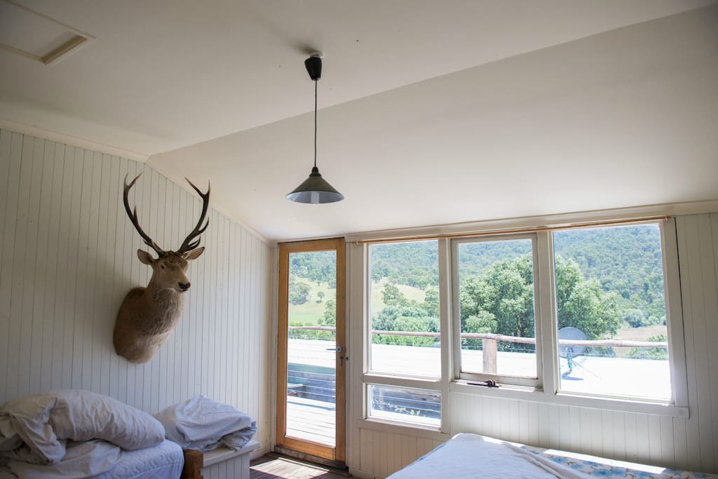 The view from one of the queen rooms in our guest house.