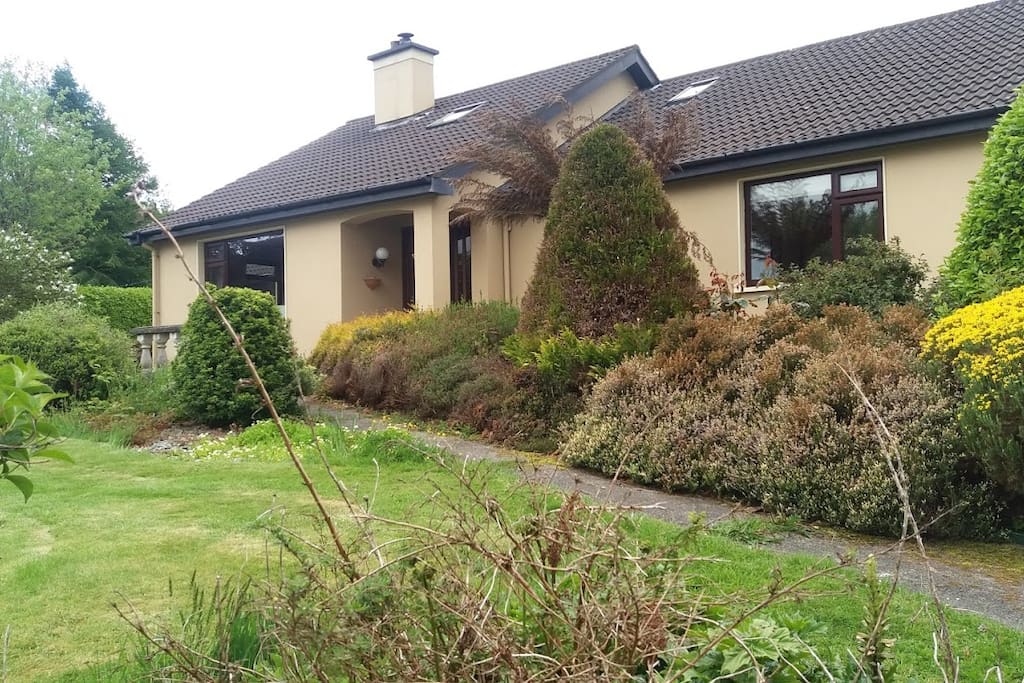 Our home and yours! The first floor is a separate self contained apartment with spectacular views over our valley.