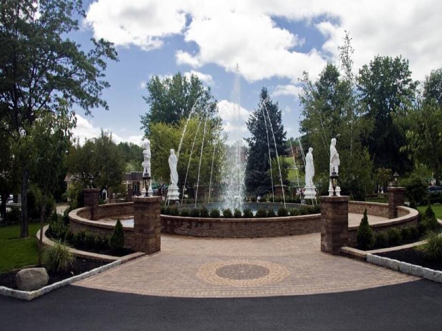Our stunning entrance fountain.