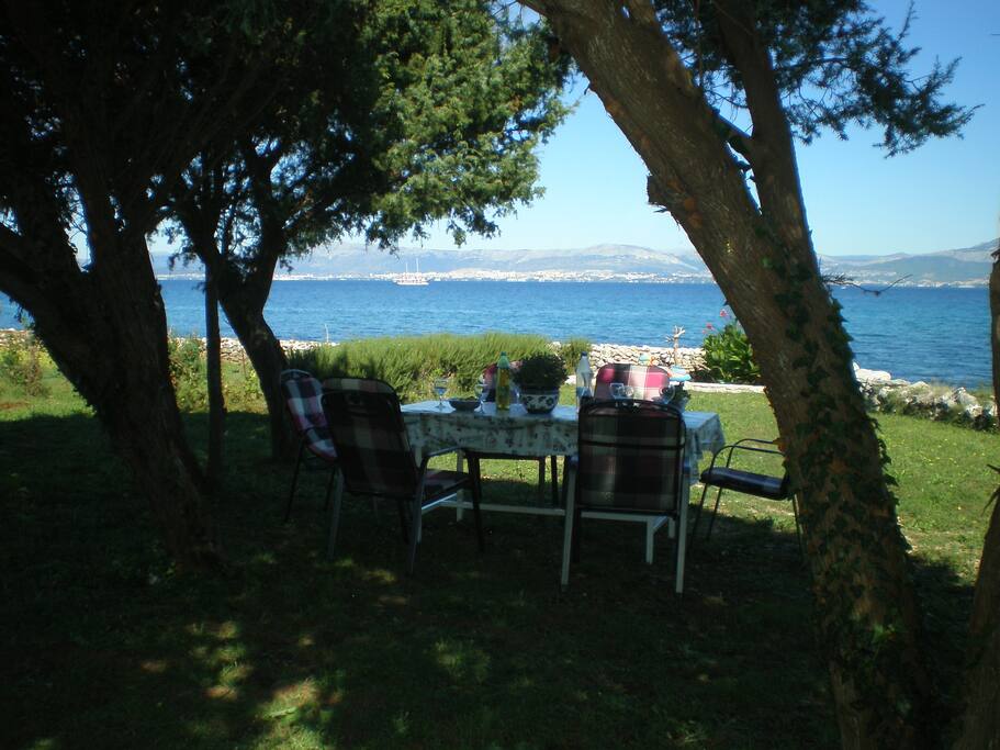 Property is practically on the beach. Seen from the terrace.