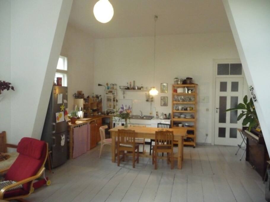 Spacious well equipped kitchen