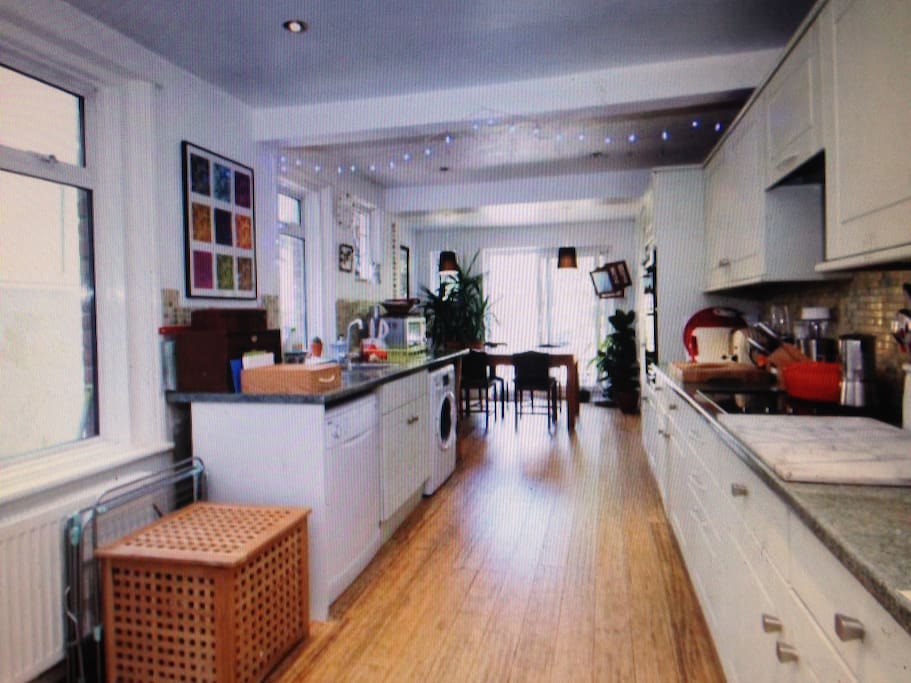 24 ft kitchen/diner leading onto garden