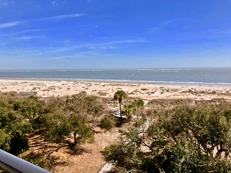 Breathtaking view from one of our TWO DIRECTLY OCEANFRONT balconies