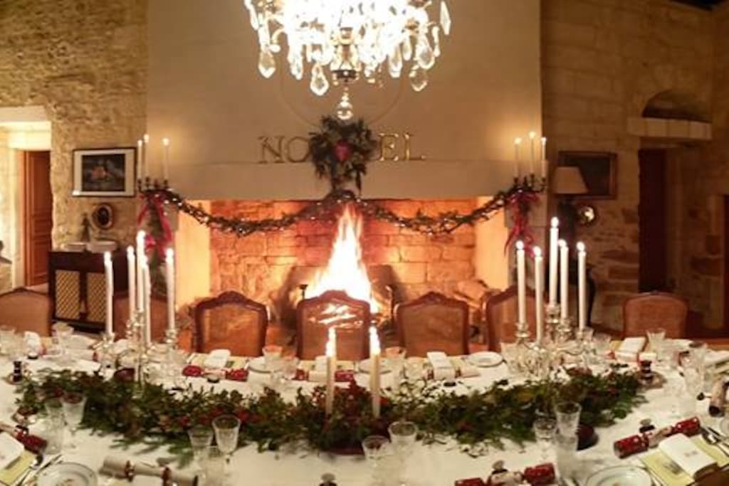 Dining room at Christmas