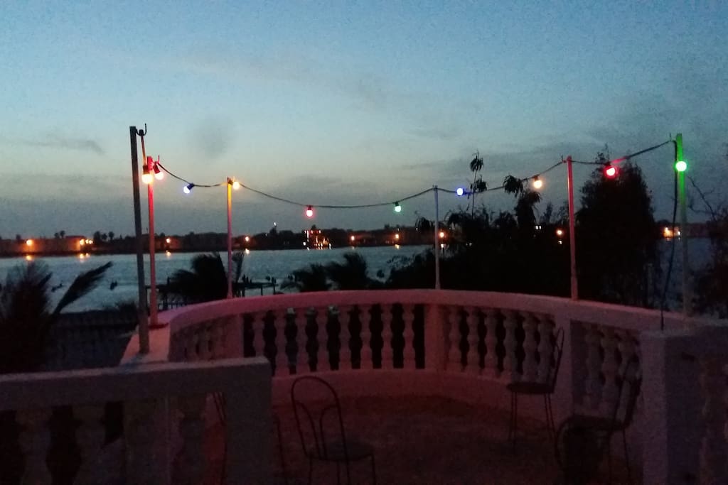 depuis la terrasse, le temps de l'apéritif....