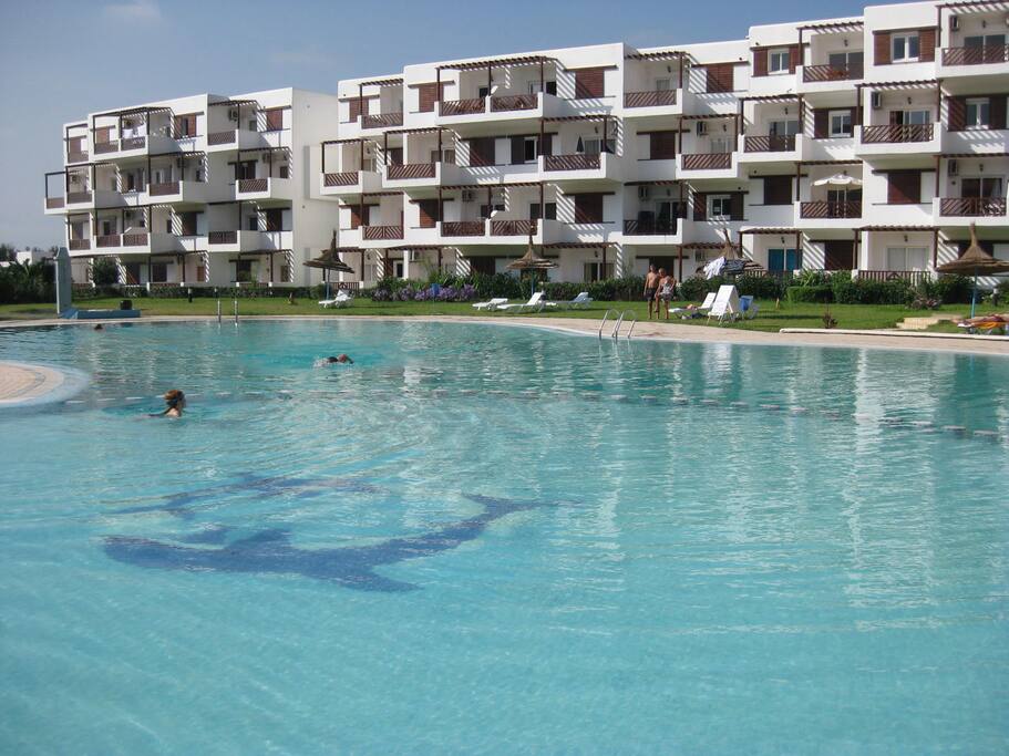 Pool of complex withe separate part for kids