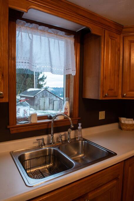 Enjoy country scenery from every window.