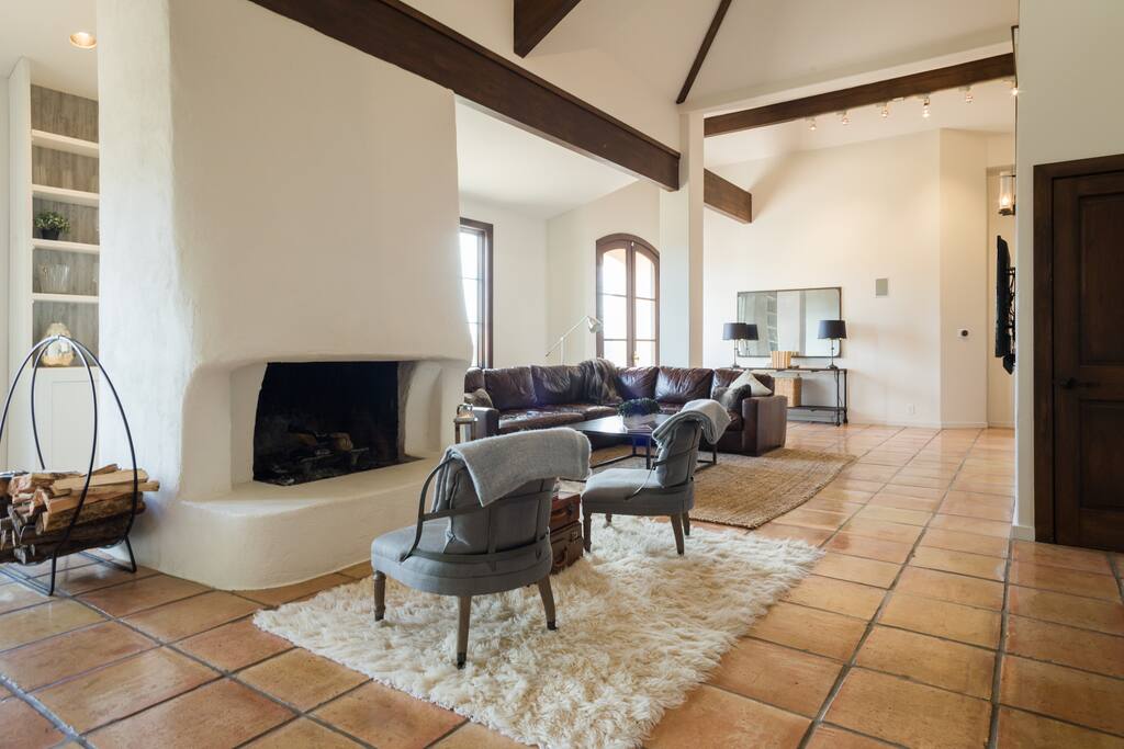 Huge working fireplace