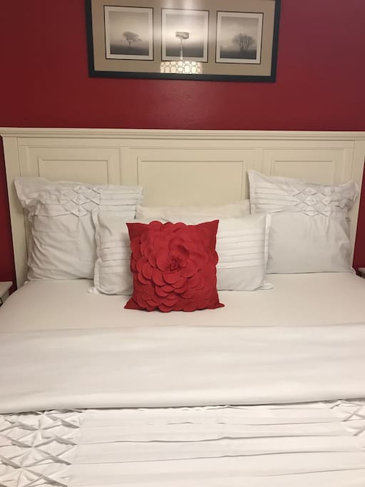 Front view of the bed