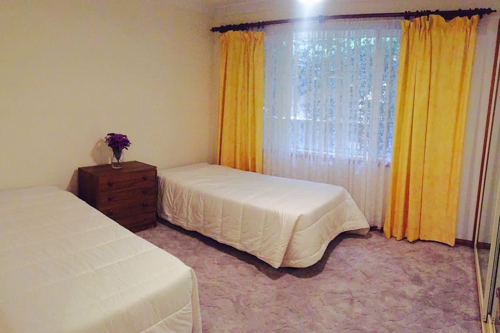 Clean spacious rooms with built in robes