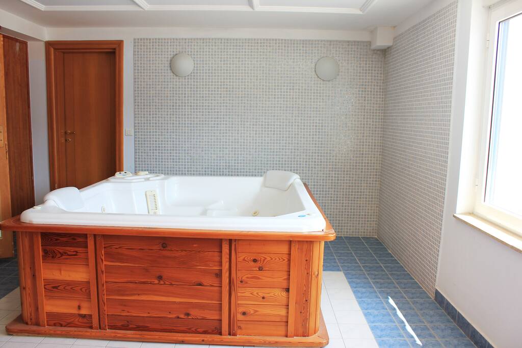 Hot tub and sauna
