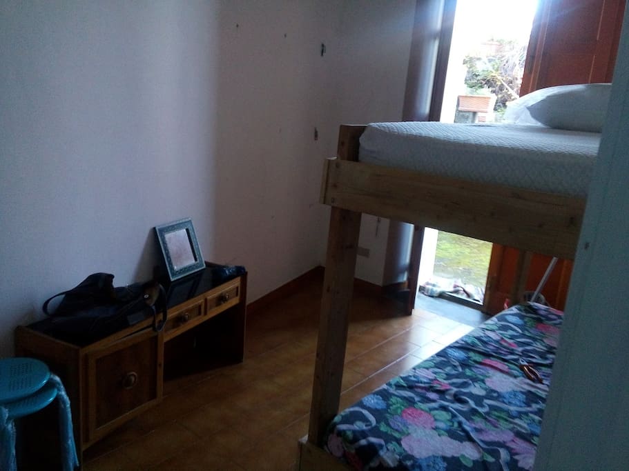 Camera con letto a castello
