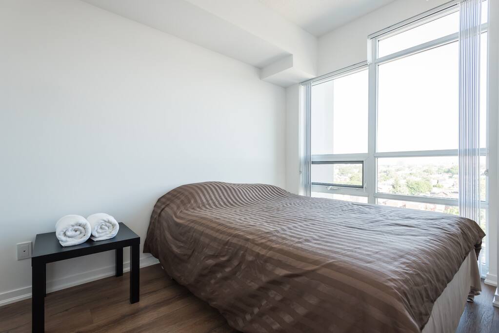 Large Queen Size Bed with Closet
